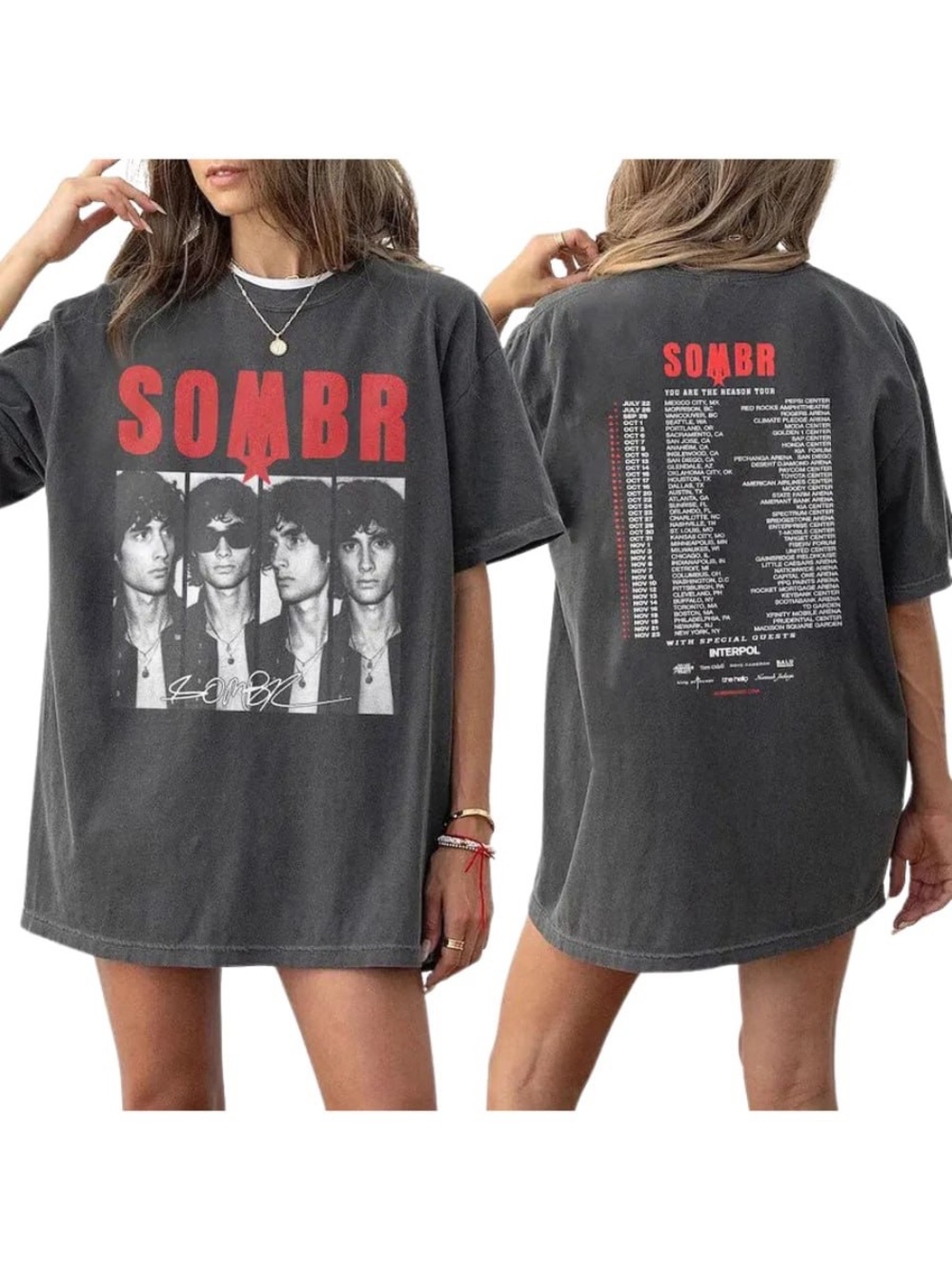 Comfort Colors Pepper Short-Sleeve Band Tee with Red Print